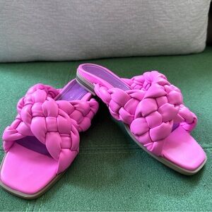 Vionic Braided Cross Strap Slides Kalina sz 9